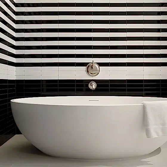 A deep bath tub in a suite at Park Lane New York.