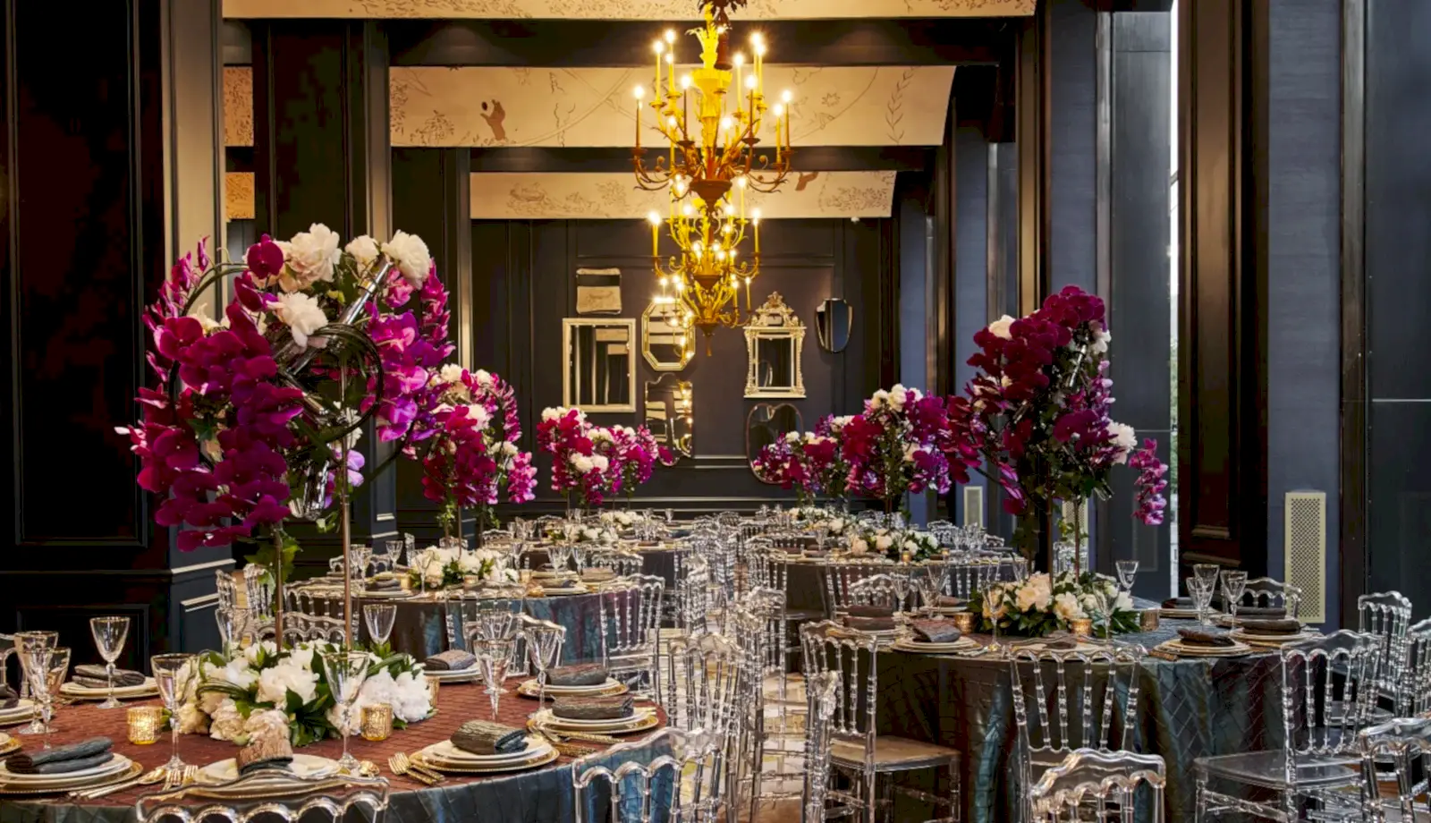 an elegant event space used for weddings and other social gatherings at the Park Lane New York hotel